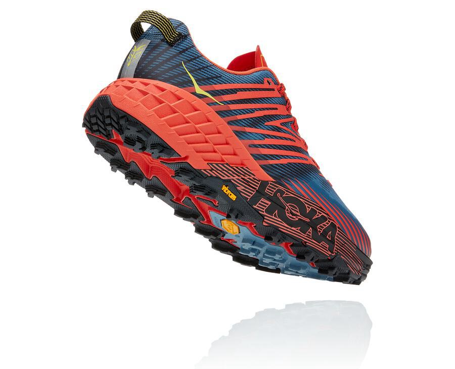 Tenis Trail Hoka One One Masculino Vermelhas - Speedgoat 4 - 712-OIKGAE